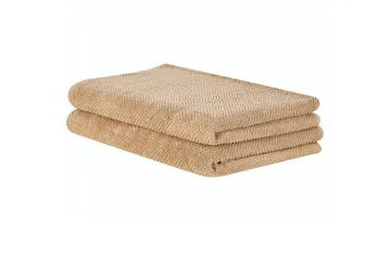 Handduk Mitiaro set om 2 Beige