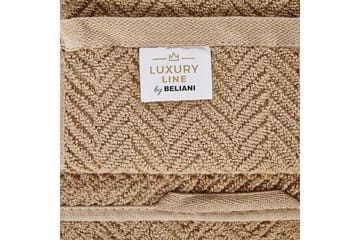 Handduk Mitiaro set om 2 Beige - Beige - Textil & mattor - Badrumstextil