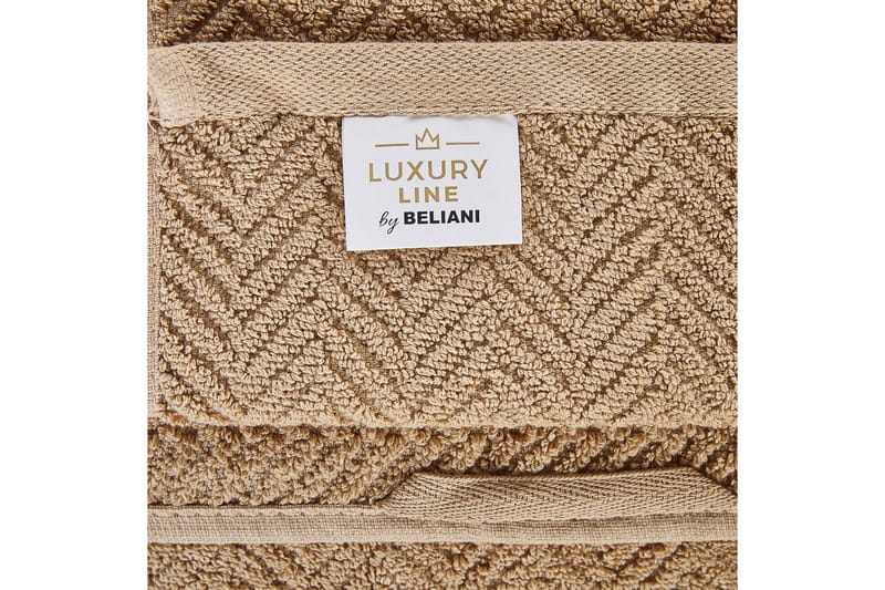 Handduk Mitiaro set om 2 Beige - Beige - Textil & mattor - Badrumstextil