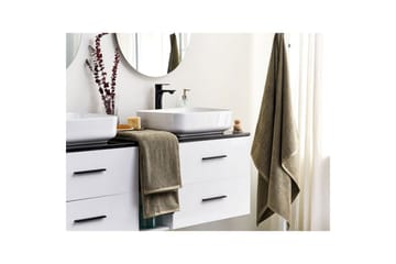 Handduk Mitiaro set om 2 Grön - Grön - Textil & mattor - Badrumstextil