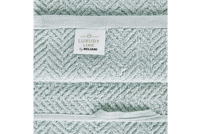 Handduk Mitiaro set om 2 Mintgrön - Mintgrön - Textil & mattor - Badrumstextil