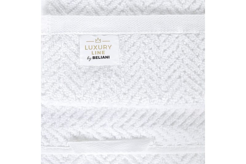 Handduk Mitiaro set om 2 Vit - Vit - Textil & mattor - Badrumstextil