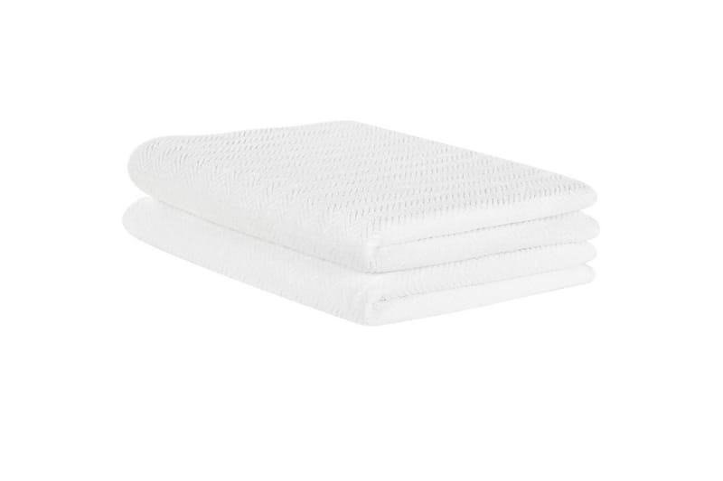 Handduk Mitiaro set om 2 Vit - Vit - Textil & mattor - Badrumstextil