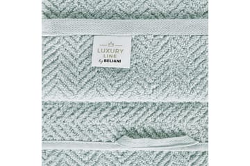 Handduk Mitiaro set om 9 Mintgrön - Mintgrön - Textil & mattor - Badrumstextil - Handdukar