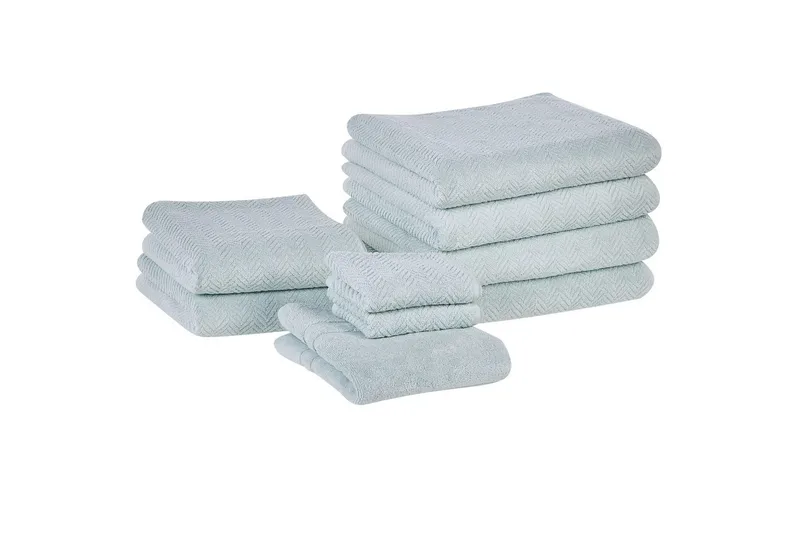 Handduk Mitiaro set om 9 Mintgrön, Mintgrön