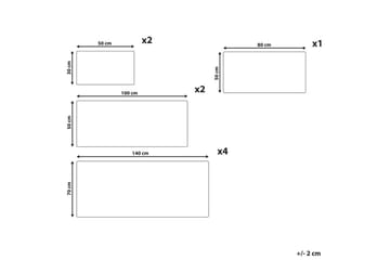 Handduk Mitiaro set om 9 Vit - Vit - Textil & mattor - Badrumstextil - Handdukar