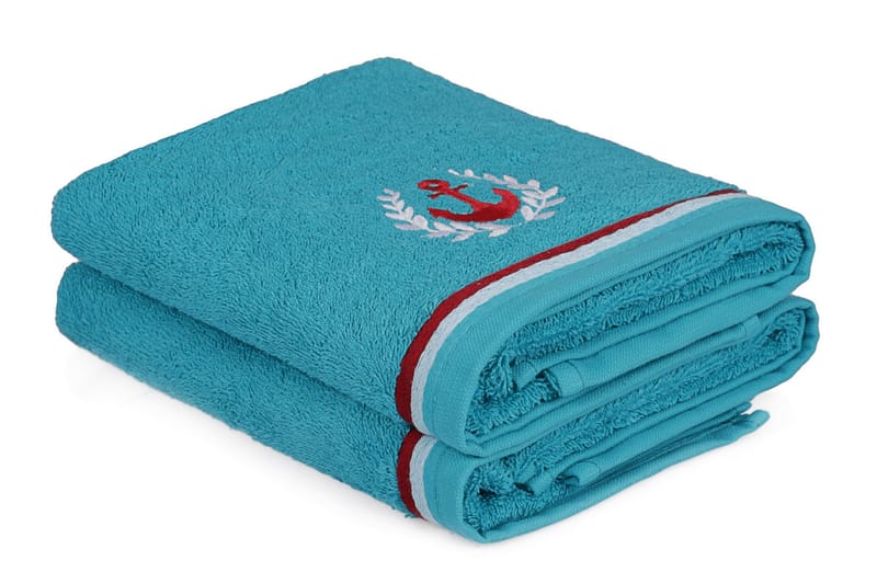 Handduk Rhuddlan 2-pack - Turkos - Textil & mattor - Badrumstextil