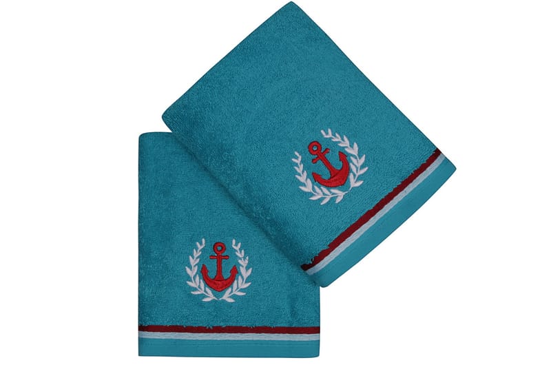 Handduk Rhuddlan 2-pack - Turkos - Textil & mattor - Badrumstextil