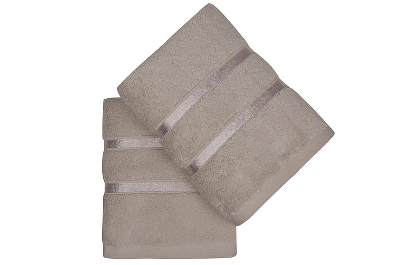 Handduk Rhuddlan 2-pack - Ljusbrun - Textil & mattor - Badrumstextil