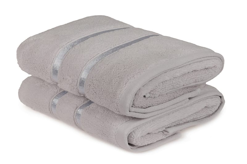 Handduk Rhuddlan 2-pack - Ljusgrå - Textil & mattor - Badrumstextil