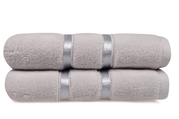 Handduk Rhuddlan 2-pack - Ljusgrå - Textil & mattor - Badrumstextil
