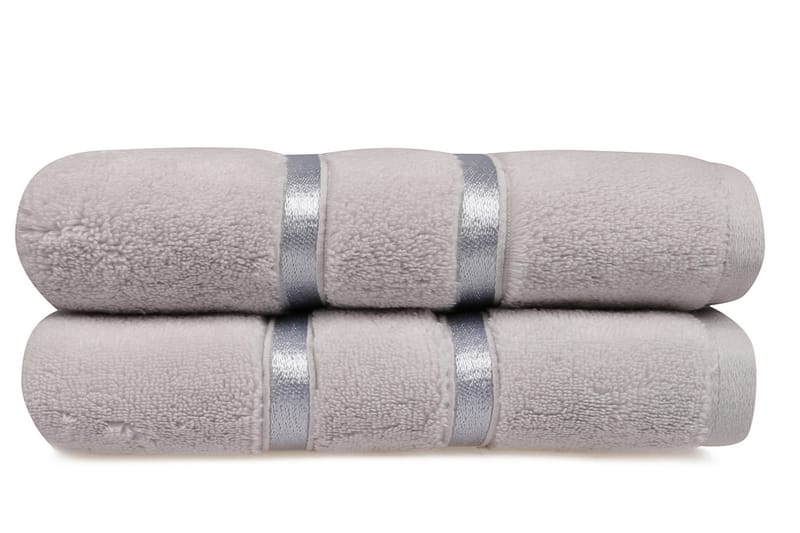 Handduk Rhuddlan 2-pack - Ljusgrå - Textil & mattor - Badrumstextil