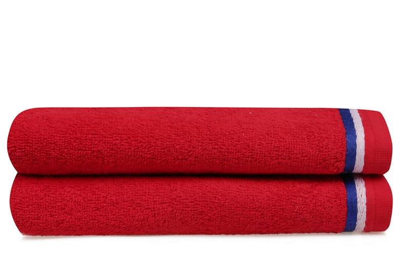 Handduk Rhuddlan 2-pack - Röd - Badrumstextil - Handdukar