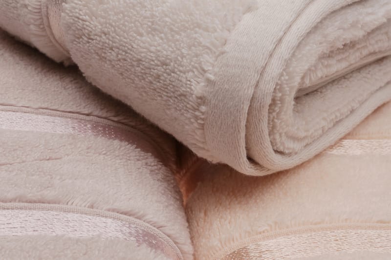 Handduk Rhuddlan 3-pack - Ljusgul/Lila/Laxrosa - Textil & mattor - Badrumstextil