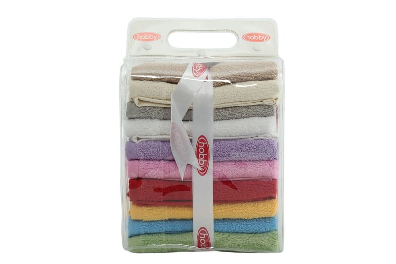 Handduk set 30x50 cm 10-pack - Flerfärgad - Textil & mattor - Badrumstextil