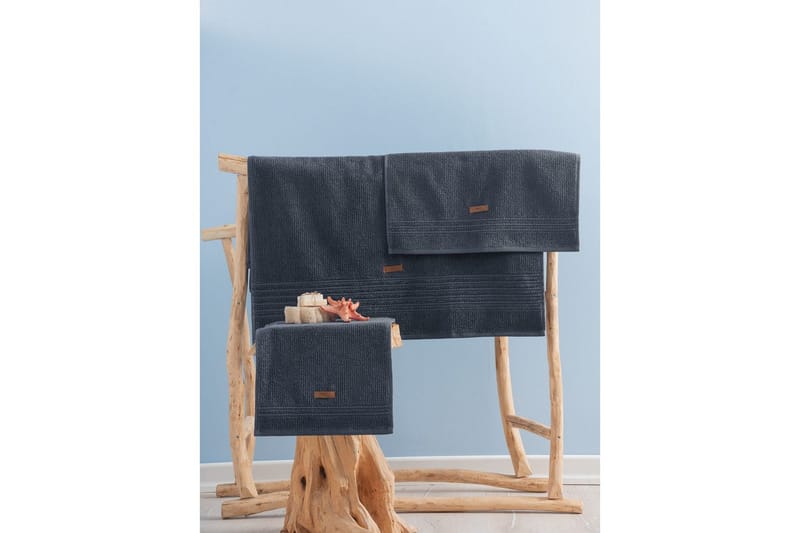 Handduksset (3 delar) Loraford Antracit - Antracit - Textil & mattor - Badrumstextil