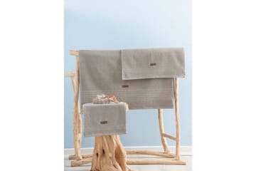 Handduksset (3 delar) Loraford Beige - Beige - Textil & mattor - Badrumstextil