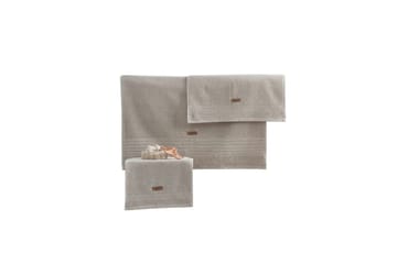 Handduksset (3 delar) Loraford Beige - Beige - Textil & mattor - Badrumstextil