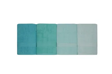 Hobby Badhandduk 70x140 cm 4-pack - Ljusgrön/Grön/Mint - Textil & mattor - Badrumstextil