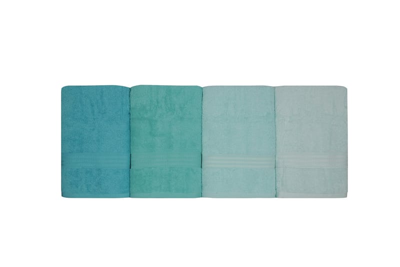 Hobby Badhandduk 70x140 cm 4-pack - Ljusgrön/Grön/Mint - Textil & mattor - Badrumstextil