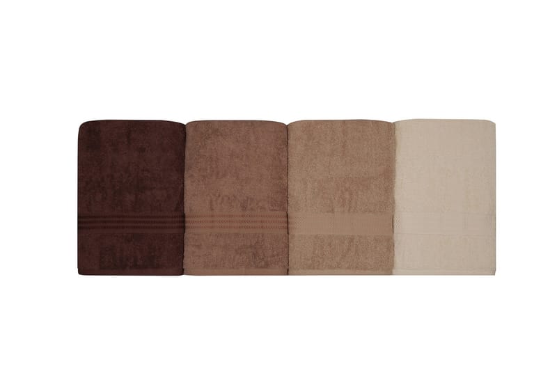 Hobby Badhandduk 70x140 cm 4-pack - Creme/Beige/Brun - Textil & mattor - Badrumstextil