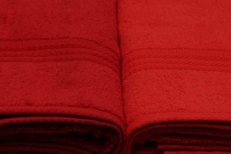 Hobby Badhandduk 70x140 cm 4-pack - Orange/Röd/Rosa - Textil & mattor - Badrumstextil