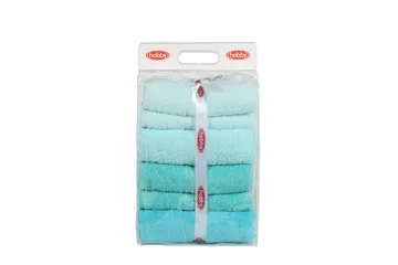 Hobby Badhandduk 70x140 cm 4-pack - Ljusgrön/Grön/Mint - Textil & mattor - Badrumstextil