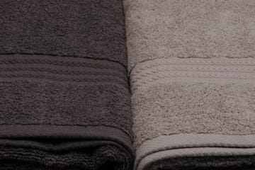 Hobby Badhandduk 70x140 cm 4-pack - Vit/Grå/Mörkgrå/Svart - Textil & mattor - Badrumstextil
