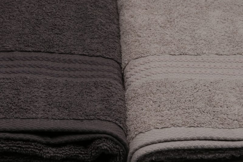 Hobby Badhandduk 70x140 cm 4-pack - Vit/Grå/Mörkgrå/Svart - Textil & mattor - Badrumstextil