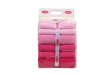 Hobby Badhandduk 70x140 cm 4-pack - Rosa/Ljusrosa - Textil & mattor - Badrumstextil