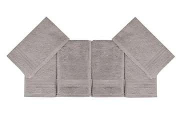 Hobby Handduk 30x50 cm 6-pack - Ljusgrå - Textil & mattor - Badrumstextil