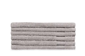 Hobby Handduk 30x50 cm 6-pack - Ljusgrå - Textil & mattor - Badrumstextil