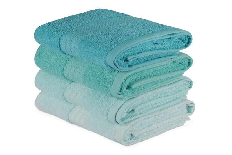 Hobby Handduk 50x90 cm 4-pack - Blå/Flerfärgad - Textil & mattor - Badrumstextil