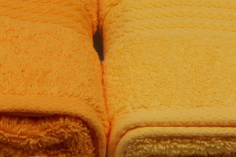 Hobby Handduk 50x90 cm 4-pack - Gul/Orange - Textil & mattor - Badrumstextil