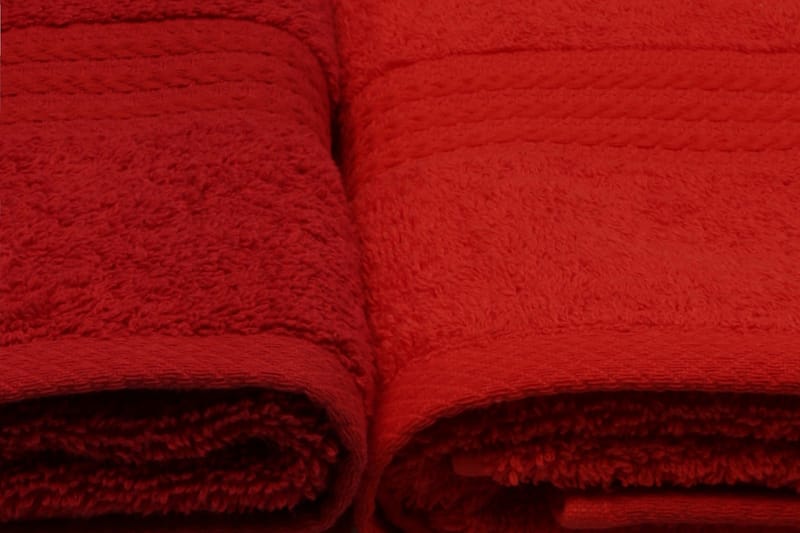 Hobby Handduk 50x90 cm 4-pack - Orange/Röd/Rosa - Textil & mattor - Badrumstextil