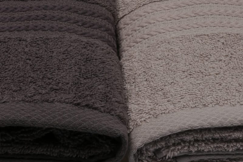 Hobby Handduk 50x90 cm 4-pack - Vit/Grå/Mörkgrå/Svart - Textil & mattor - Badrumstextil