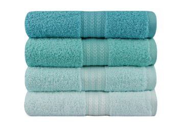 Hobby Handduk 50x90 cm 4-pack - Blå/Flerfärgad - Textil & mattor - Badrumstextil