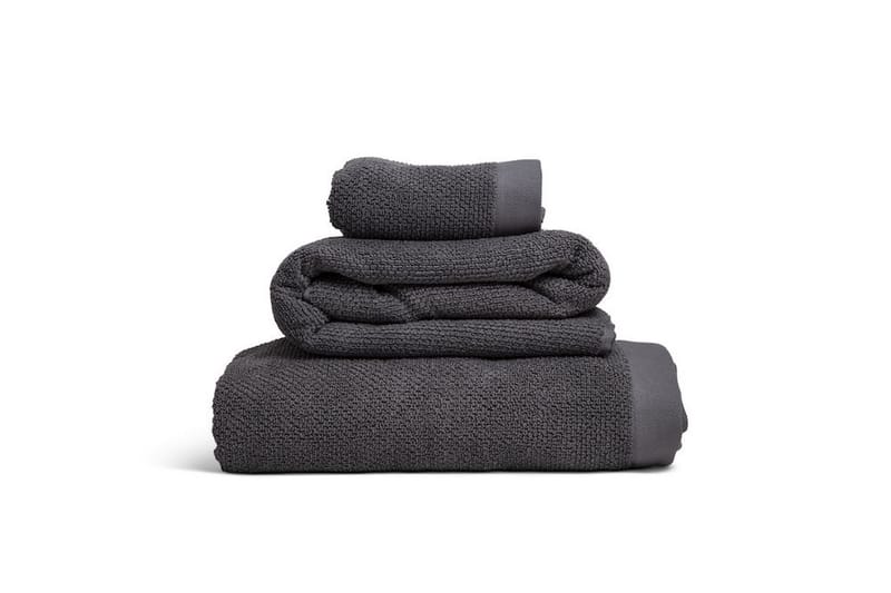 KL Frottéhandduk 50x70 cm Mörkgrå - Kosta Linnewäfveri - Textil & mattor - Badrumstextil