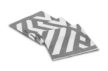 Morghyn Strandhandduk - Grå/Vit - Textil & mattor - Badrumstextil