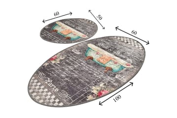 Niyanna Badrumsmatta 2-pack - Flerfärgad - Textil & mattor - Badrumstextil