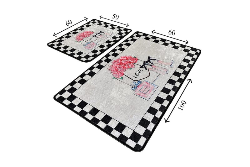 Niyanna Badrumsmatta 2-pack - Flerfärgad - Textil & mattor - Badrumstextil