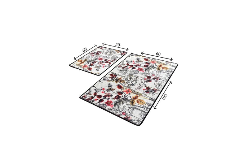 Niyanna Badrumsmatta 2-pack - Flerfärgad - Textil & mattor - Badrumstextil