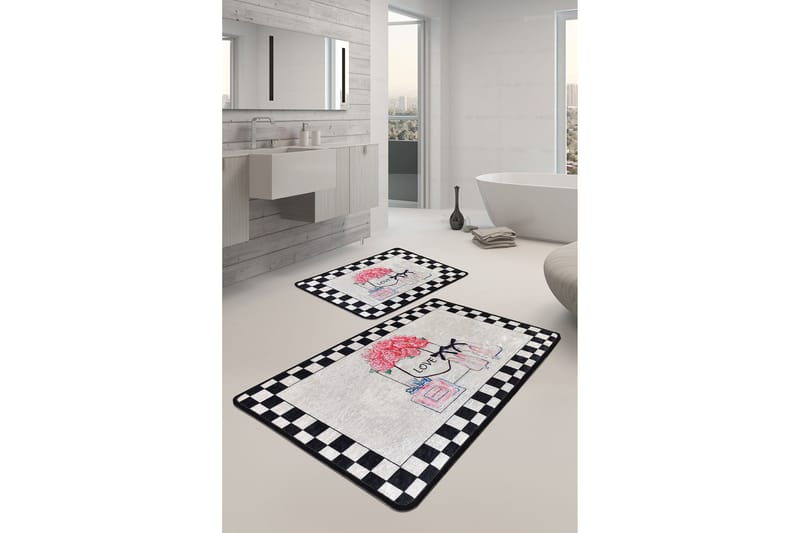 Niyanna Badrumsmatta 2-pack - Flerfärgad - Textil & mattor - Badrumstextil