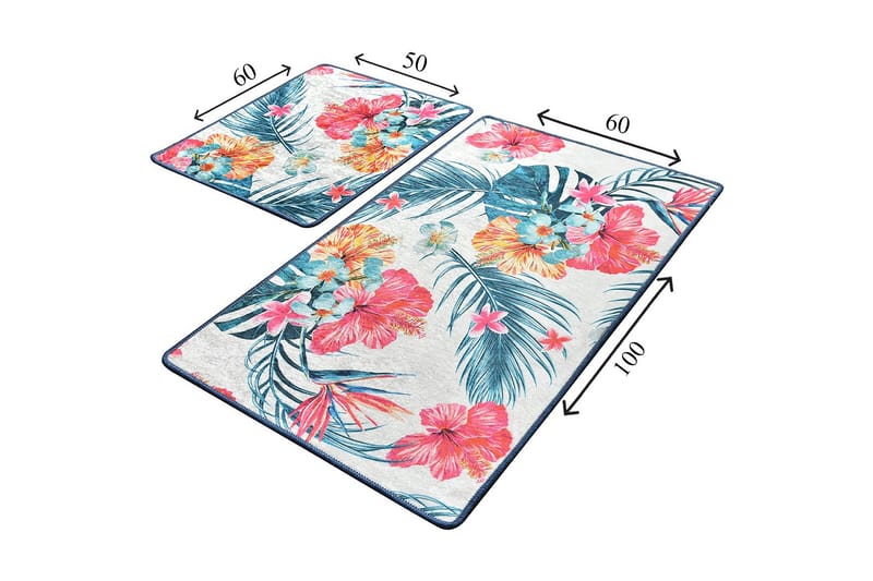 Niyanna Badrumsmatta 2-pack - Flerfärgad - Textil & mattor - Badrumstextil