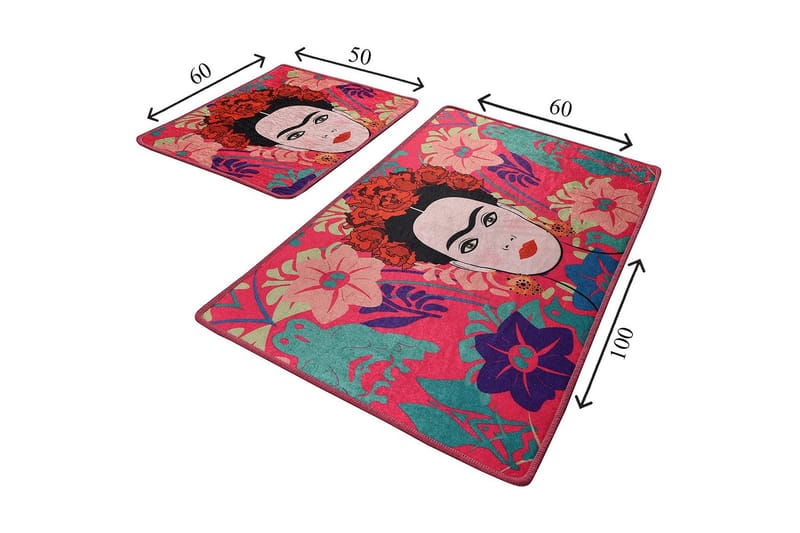 Niyanna Badrumsmatta 2-pack - Flerfärgad - Textil & mattor - Badrumstextil