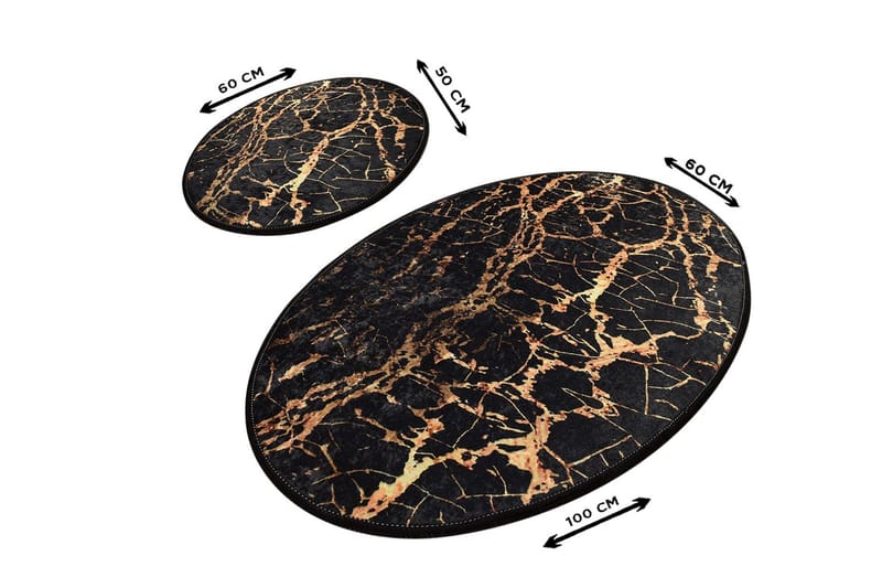 Niyanna Badrumsmatta 2-pack - Flerfärgad - Textil & mattor - Badrumstextil