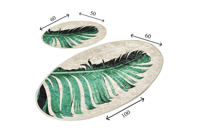 Niyanna Badrumsmatta 2-pack - Flerfärgad - Textil & mattor - Badrumstextil