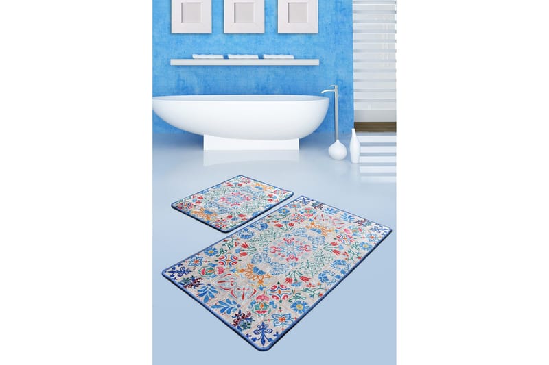 Niyanna Badrumsmatta 2-pack - Flerfärgad - Textil & mattor - Badrumstextil