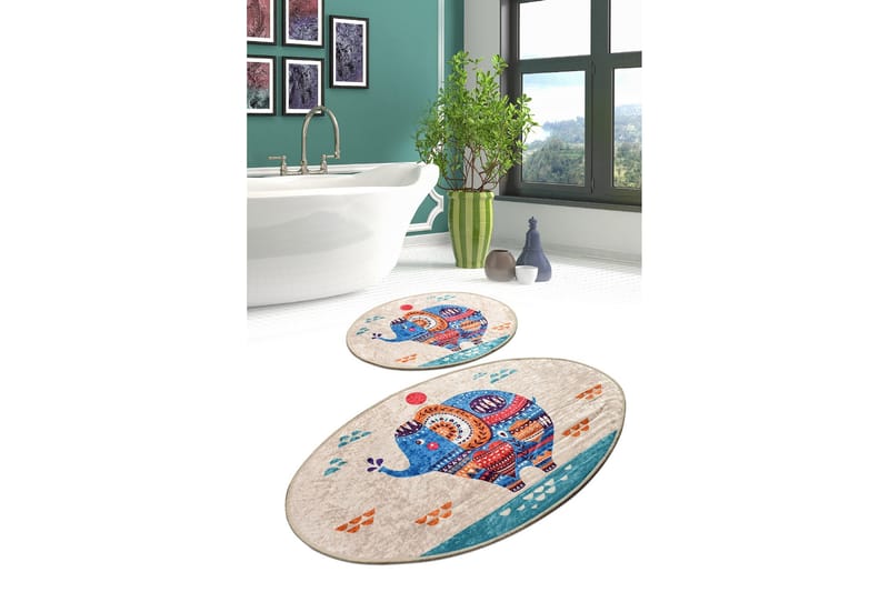 Niyanna Badrumsmatta 2-pack - Flerfärgad - Textil & mattor - Badrumstextil