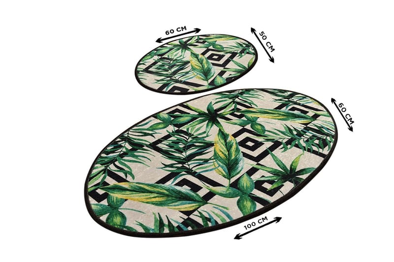 Niyanna Badrumsmatta 2-pack - Flerfärgad - Textil & mattor - Badrumstextil